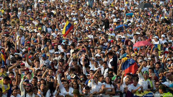Kolumbien Konzert an der Grenze zu Venezuela