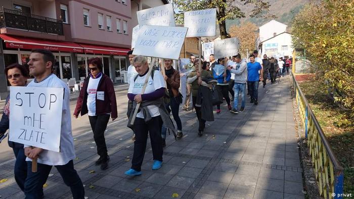  Proteste gegen Wasserkraftwerke Aufbau in Bosnien-Herzegowina (privat)