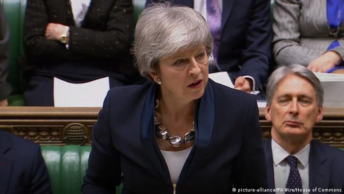 Großbritannien London Theresa May im Unterhaus (picture-alliance/PA Wire/House of Commons)