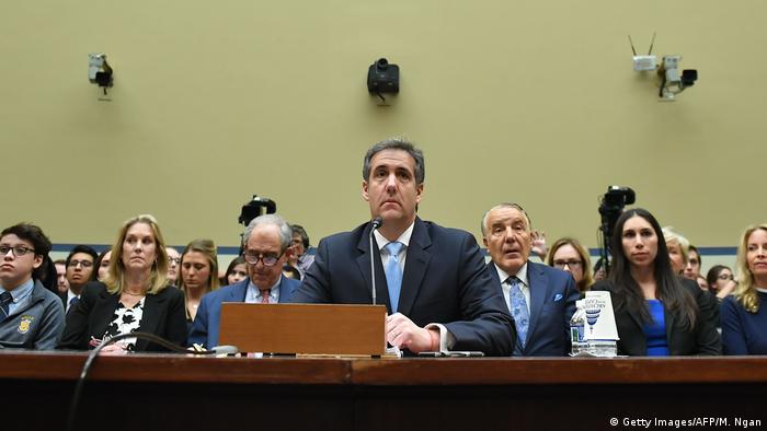 USA Washington - Michael Cohen vor Aussage (Getty Images/AFP/M. Ngan)