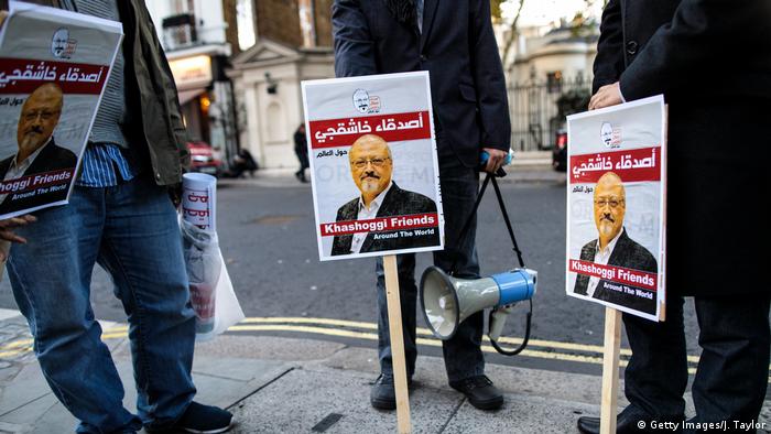 Großbritannien l Proteste gegen Saudi-Arabien im Fall Khashoggi in London