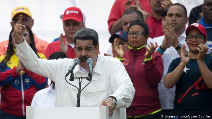 Venezuela Präsident Nicolas Maduro in Caracas (picture-alliance/dpa/A. Cubillos)