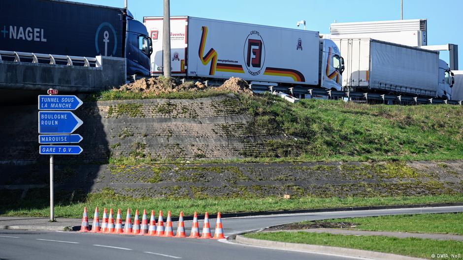 Frankreich Ãrmelkanal Brexit | Lastwagenstau in Calais