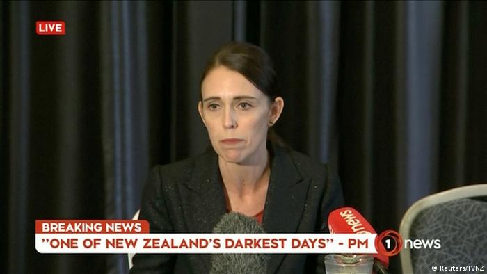 Neuseeland Angriff auf Moscheen in Christchurch | Jacinda Ardern, Premierministerin (Reuters/TVNZ)