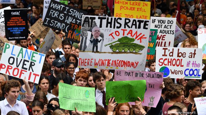 Fridays for future Schüler Schülerinnen Streik Schulstreik Klima Klimawandel Sydney (AFP/Getty Images/S. Khan)