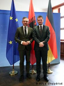 Treffen Michael Roth Gent Cakaj Deutschland EU Albanien (MPJ e Shqipërisë)