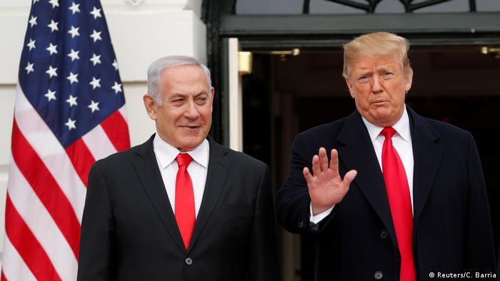 Netanyahu ao lado de Trump em Washington