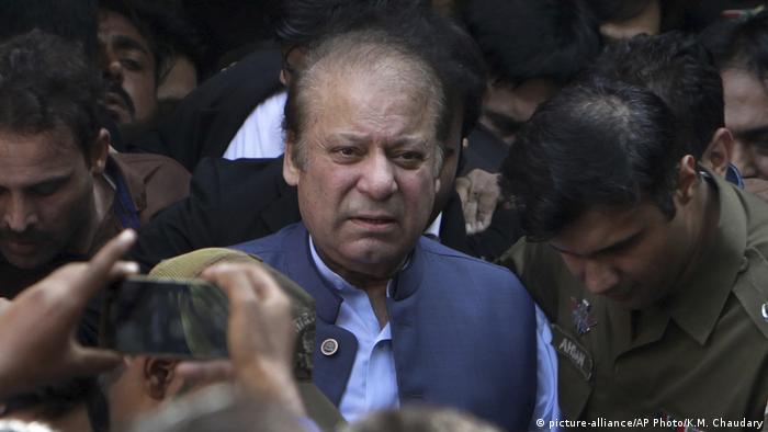 Image result for Former Pakistani PM Sharif granted medical bail, still in custody