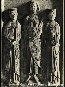 Надгробная плита графа фон Глейхена и двух его жен в Эрфуртском соборе