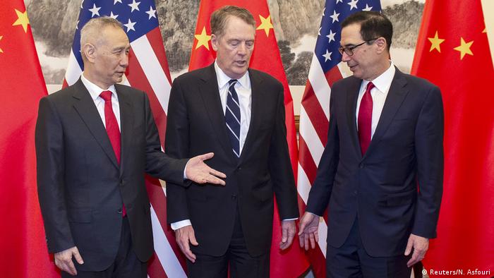 Trade Talks zwischen USA und China (Reuters/N. Asfouri)