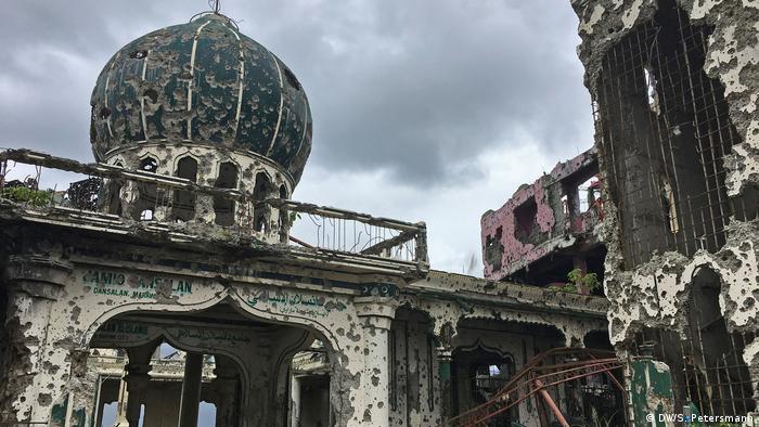 Philippinen ZerstÃ¶rte Bato Ali Moschee in der Stadt Marawi (DW/S. Petersmann)