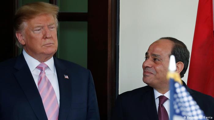 USA Washington | Abdel Fatah Al-Sisi, Präsident Ägypten & Donald Trump (Reuters/C. Barria)