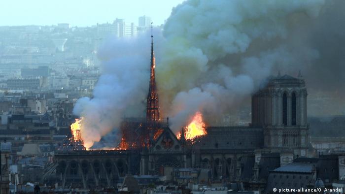تفاعل كبير على مواقع التواصل لحريق كاتدرائية نوتردام عالم