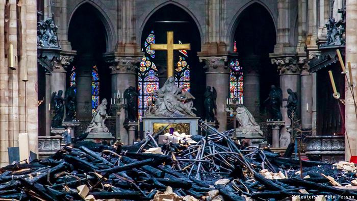Frankreich Paris | ZerstÃ¶rung nach Brand der Kathedrale Notre-Dame de Paris (Reuters/C. Petit Tesson)