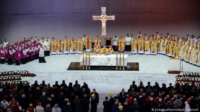 Primate of Poland, archbishop Wojciech Polak celebrates the holy mass in Warsaw