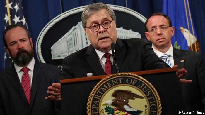 USA PK Justizminister Barr zum Mueller Report (Reuters/J. Ernst)