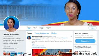 Screenshot-Twitteraccount Janine Mabunda (twitter/Janine Mabunda/twitter.com/jeaninemabunda)