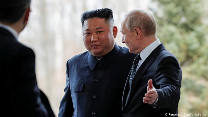 Руководитель КНДР Ким Чен Ын и президент РФ Владимир Путин