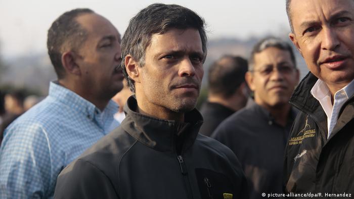 Leopoldo López, opositor del régimen chavista de Maduro, hoy amnistiado por el autoproclamado presidente interino de Venezuela, Juan Guaidó