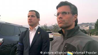 Venezuela Juan Guaido und Leopoldo Lopez (picture-alliance/dpa/Voluntad Popular)