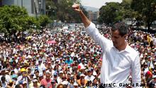Venezuela Krise l Oppositionsführer Juan Guaido in Caracas