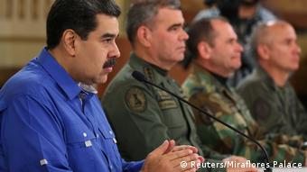 Venezuela Krise l Präsident Nicolas Maduro während der TV Ansprache (Reuters/Miraflores Palace)