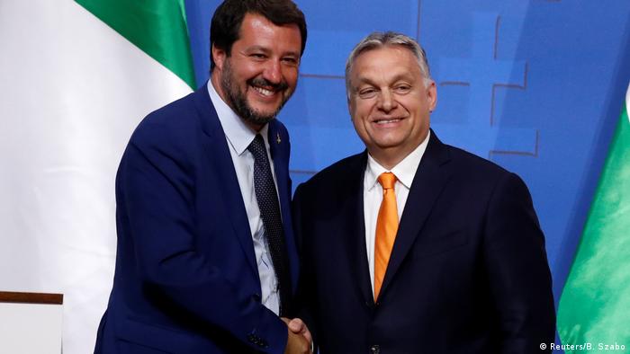 Matteo Salvini and Viktor Orban (Reuters/B. Szabo)