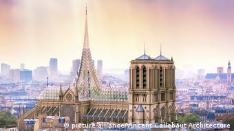 Entwurf zum Wiederaufbau der Kathedrale Notre Dame (picture-alliance/Vincent Callebaut Architecture)