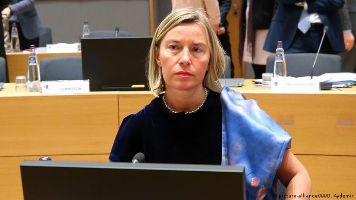 Brüssel Treffen EU-Außenminister Federica Mogherini (picture-alliance/AA/D. Aydemir)