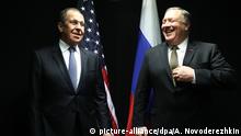 Russland Minister Lavrov and US Secretary of State Pompeo 