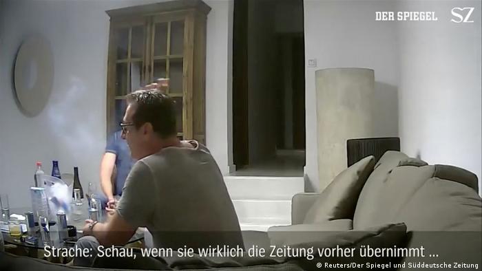 Videostill Video Heinz-Christian Strache (Reuters/Der Spiegel und Süddeutsche Zeitung)
