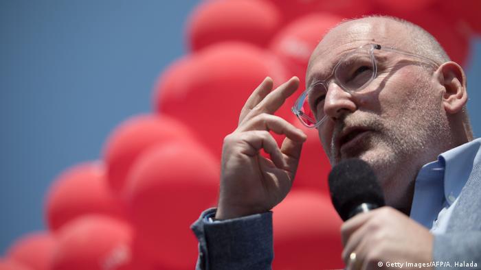 Europawahl 2019 l PES Frans Timmermans - Spitzenkandidat der europäischen Sozialdemokraten in Österreich (Getty Images/AFP/A. Halada)