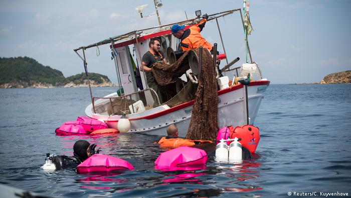 Ghost Fishing Griechenland leere Netze Bergung (Reuters/C. Kuyvenhove)