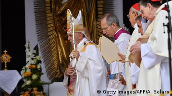 Rumänien | Papst Franziskus bei Messe in Szeklerburg (Getty Images/AFP/A. Solaro)