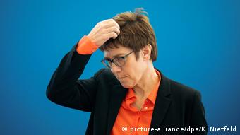 Berlin Annegret Kramp-Karrenbauer CDU-Bundesvorsitzende (picture-alliance/dpa/K. Nietfeld)