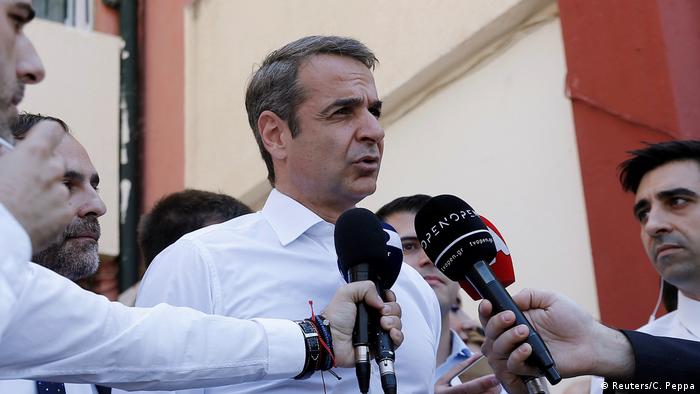 Griechenland Athen Oppositionsführer Kyriakos Mitsotakis (Reuters/C. Peppa)