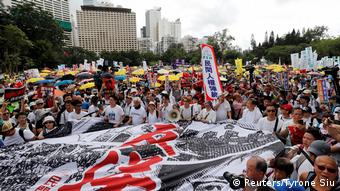 Hongkong Demonstration gegen das Zulassen von Auslieferungen nach China (Reuters/Tyrone Siu)