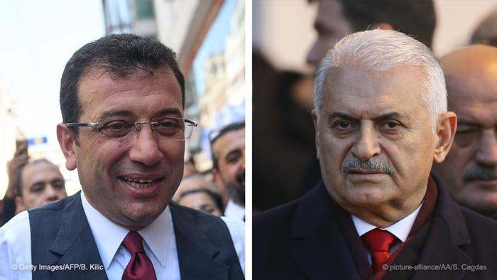 Двамата кандидати: Екрем Имамоглу и Бинали Йълдъръм 