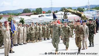 KFOR military ceremony in Pristina Kosovo (Office of the Kosovo prime minister)
