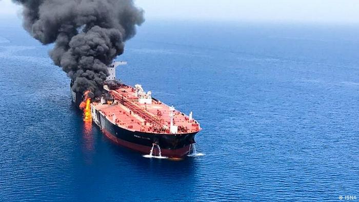 Golf von Oman - Schiffexplosion (ISNA)