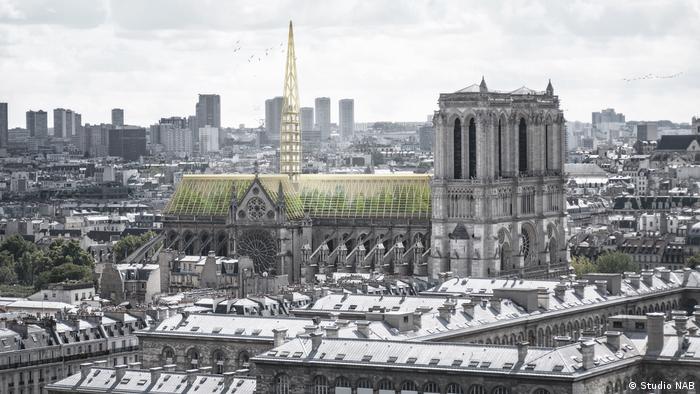 Architects have submitted models for a new roof and spire to the French government
