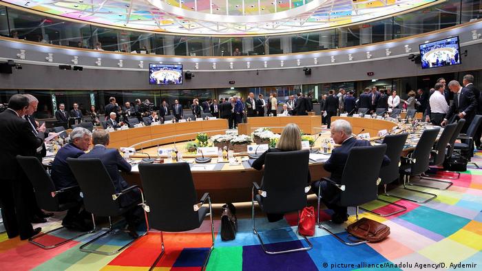 Во время заседания на саммите ЕС 20 июня 2019 года