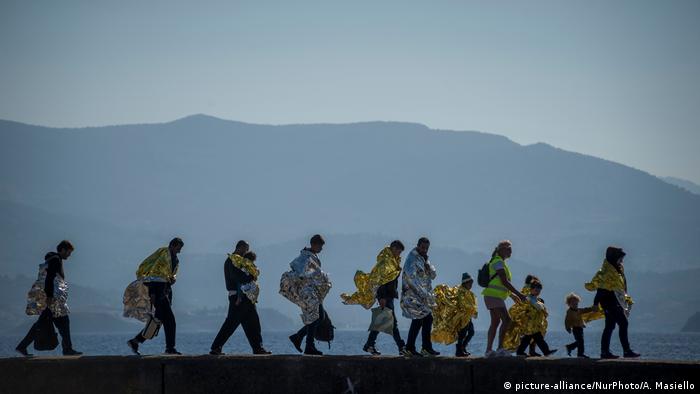 Griechenland Flüchtlinge (picture-alliance/NurPhoto/A. Masiello)