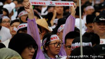 Taiwan | Proteste gegen chinesischen Einfluss (Getty Images/AFP/H. Tsun-Hsu)
