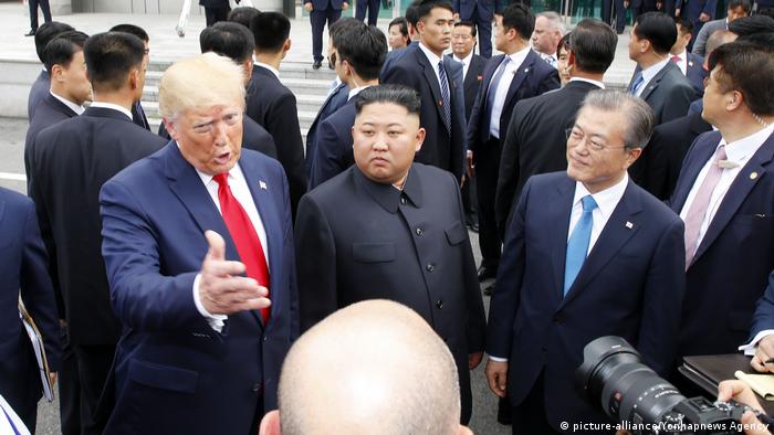 Washington and Pyongyang blame each other for the impasse, but Trump is hopeful for a breakthrough in nuclear talks. Although his previous two meetings with the North Korean leader didn't yield any result, Trump said he was in no rush to defuse tensions on the Korean Peninsula.
