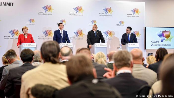 Polen Westbalkan-Konferenz | Merkel & Zaev & Borisov & Morawiecki (Regierung Nord-Mazedonien)