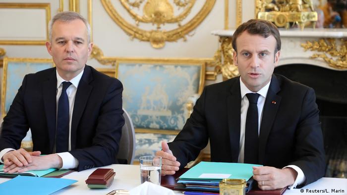 François de Rugy and President Emmanuel Macron