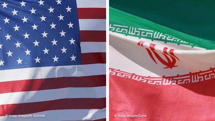 Bandeiras de EUA e IrÃ£