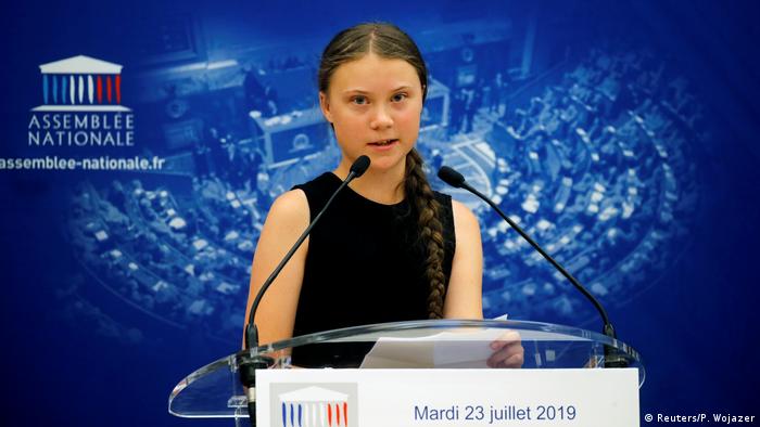 Frankreich Paris | Greta Thunberg spricht bei bei Generalversammlung (Reuters/P. Wojazer)