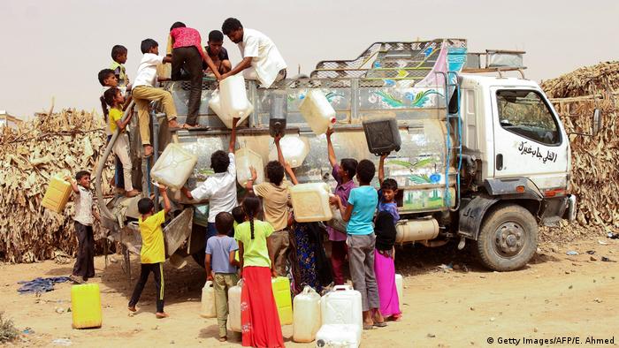 Displaced Yemenis in the province of Hadscha (Getty Images/AFP/E. Ahmed)